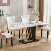 Nikki - Modern, High-End Tufted Solid Wood Contemporary And Velvet Upholstered Dining Chair With Wood Legs Nailhead Trim (Set of 2) - White / Pink - Image 20