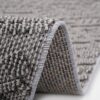 Guros - 2' X 8' Traditional Indoor / Outdoor Area Rug - Gray / White - Image 4