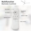Ceiling Fan Without Light, 3 Abs Blades Farmhouse Ceiling Fan With Remote Control 6-Speed Reversible Dc Motor For Living Room, Bedroom, Kitchen - White - Image 7