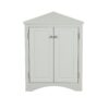 Triangle Bathroom Storage Cabinet With Adjustable Shelves, Freestanding Floor Cabinet For Home Kitchen - Gray - Image 16