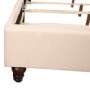 King Upholstered Transitional Bed - Beige - Image 4