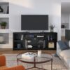 Skyline - TV Stand Console For TVs Up To 95" - Mocha - Image 6