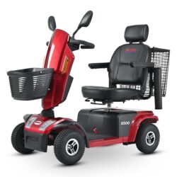S500-Heavy Duty Mobility Scooter - Red / Black