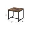 Bob - End Table - Weathered Oak / Black - Image 2