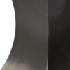 63" Modern Artificial Stone Crescent-Shaped Metal Legs, Can Accommodate 6-8 People - White / Black - Image 5