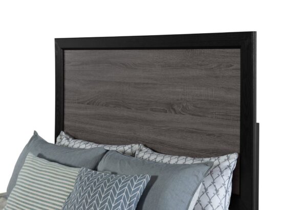 Soluto - Queen Bed - Gray / Black
