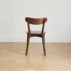 Simple Dining Chair, Solid Chair Table For Living Room Chair - Dark Natural - Image 9
