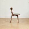 Simple Dining Chair, Solid Chair Table For Living Room Chair - Dark Natural - Image 7