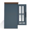 Nantucket - Fireplace TV Stand Console For TVs Up To 100" - Blue Denim, Whiskey - Image 8