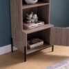 Bakers Rack, Kitchen Display Storage Cabinet - Dark Taupe - Image 3