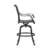 Patio Outdoor Aluminum Bar Stool With Cushion (Set of 2) - Dupione Brown - Image 8