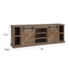 Farmhouse - TV Stand Console For TVs Up To 95" - Barnwood - Image 6