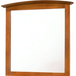 Elegant Wall Mirror - Oak