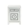 Noralie - Accent Table Mirrored Faux Dimaonds - Silver - Image 3