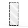 Hollywood - Full Length Mirror With Lights Full Body Vanity Mirror With 3 Color Modes Lighted Standing Floor Mirror For Dressing Room Bedroom Wall Mounted Touch Control - Black - Image 9