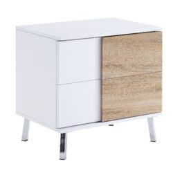 Verux - High Gloss End Table - White