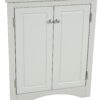 Triangle Bathroom Storage Cabinet With Adjustable Shelves, Freestanding Floor Cabinet For Home Kitchen - Gray - Image 22