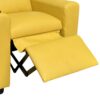 Marisa - Yellow Leather Kids Recliner Chair With Cupholder - Yellow - Image 3