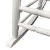 Balcony Porch Wood Adult Rocking Chair - White - Image 8