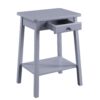 Kaife - Accent Table With Display And Utility Function - Gray - Image 2