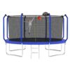 Trampoline With Basketball Hoop, Astm Approved Reinforced Type Outdoor Trampoline With Enclosure Net - Blue - Image 6