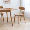 Simple Dining Chair, Solid Chair Table For Living Room Chair (Set of 4) - Natural - Image 17