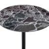 Orbit - End Table With Height Adjustable Marble Textured Top - Black - Image 3