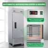 Commercial Freezer 23 Cu.Ft With 1 Solid Door Reach-In Freezers Stainless Steel Etl Approved Upright Freeze Storage - Silver - Image 4