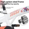 Fkznpj - 18" Sporty Kids Bike With Training Wheels And Stand Adjustable Saddle Suitable For Boys And Girls Aged 5 - 10 Years Tall Height 39 - 49" Available In A Variety Of Colors - White - Image 16