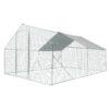 Xpt034 Outdoor Chicken Coop Metal Big Space - Silver Gray - Image 6