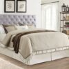 Casual Upholstered Headboard - Light Gray - Image 4