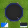 Trampoline With Basketball Hoop, Astm Approved Reinforced Type Outdoor Trampoline With Enclosure Net - Blue - Image 7