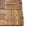 30 Piece Interlocking Deck Tiles Checker Pattern, Square Acacia Hardwood Outdoor Flooring For Patio, Bancony, Pool Side - Yellow - Image 18