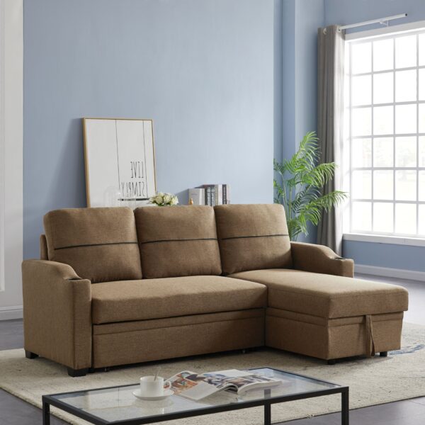 Broaching Storage Sofa - Brown