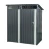 Tc53G Outdoor Metal Storage Shed Transparent Plate - Gray - Image 7