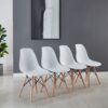 5 Piece Dining Set, Kitchen Set, KD Chair, Table And Chair - White - Image 8
