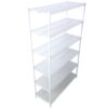 20" 6 Tier 6000Lbs Capacity Nsf Metal Shelf Wire Shelving Unit, Heavy Duty Adjustable Storage Rack With Wheels & Shelf Liners For Commercial Grade Utility Steel Storage Rack - White - Image 6