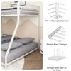 Adam - Twin Over Full Metal Bunk Bed - White Metal - Image 7