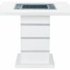 Ariya - Bar Table And Bar Stool Set - White - Image 2