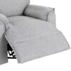 360° Swivel Upholstered Manual Recliner Chair Theater Recliner Sofa Nursery Glider Rocker For Living Room - Gray - Image 24