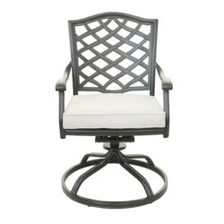 Dining Swivel Chair (Set of 2) - Cast Silver
