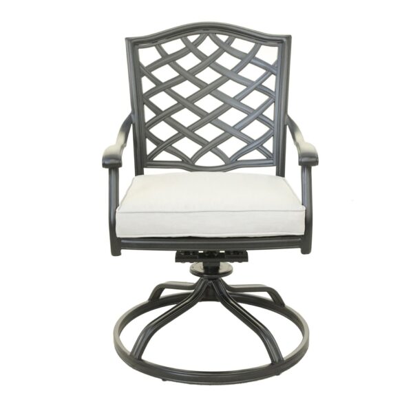 Dining Swivel Chair (Set of 2) - Cast Silver