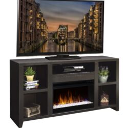 Urban Loft - Electric Fireplace TV Console For TVs Up To 70" - Mocha