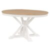 Functional Furniture Retro Style Dining Table Set With Extendable Table And 4 Upholstered Chairs For Dining Room And Living Room - Natural / Off White - Image 10