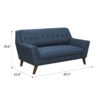 Browning - Loveseat - Blue - Image 6