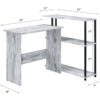 Levi - Writing Desk - Antique White / Black - Image 2