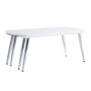 Patina - Coffee Table - White / Chrome - Image 7