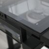 Hand Crank Adjustable Drafting Table Drawing Desk With 2 Metal Drawers With Stool - Black - Image 4