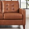 Aiden - Leather Sofa - Brown - Image 2