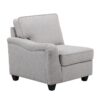 Leo - 8 Piece Modular L-Shape Sectional Sofa And Ottoman - Light Gray - Image 2